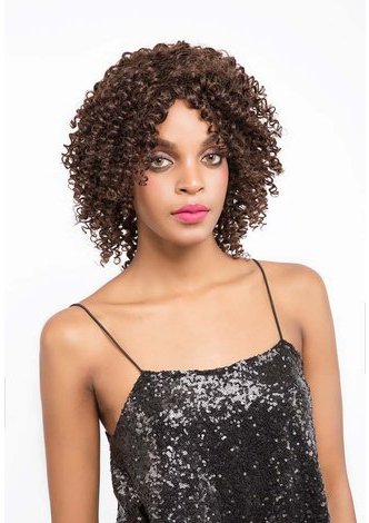 KERR | Remy Human Hair 10 Inch <em>Curly</em> Short Wig