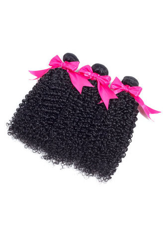 7A Grade Indian Virgin Human Hair Kinky <em>Curly</em> Weaving 300g 3pcs 8~30 Inch