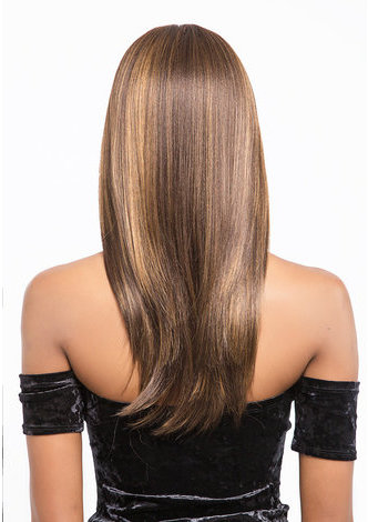 Длинный Парик Синтетический прямый парик Лайс Фронт Высокая Температура Волокна Средний парик для Женщин  14 дюймов 6120