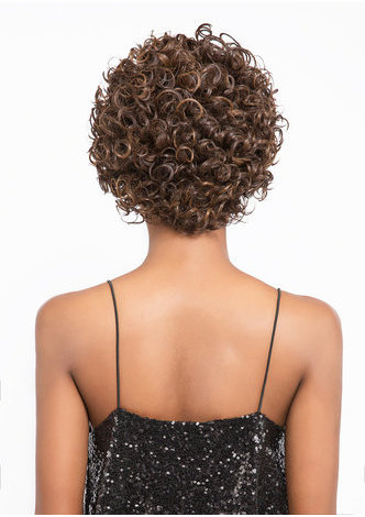 Синтетические волосы  сделанные на фабрике Волнистый парик  термостойкие Волокна волосы парик для женщин короткий 7.5 дюймов 6103B