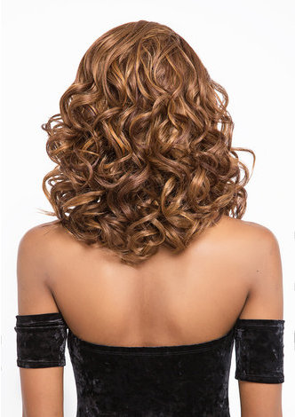 Синтетический Лайс Фронт Волнистый парик  термостойкие Волокна волосы парик для женщин средние 14 дюймов 6120