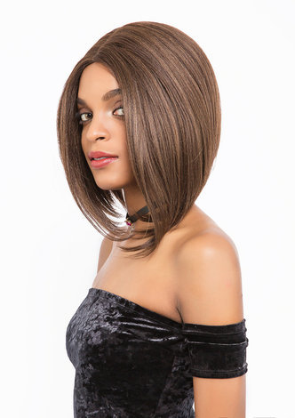 Синтетический Лайс Фронт прямые парик  термостойкие Волокна волосы парик для женщин средние 12 дюймов R15