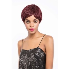 Remy Human Hair Wig Machine Made Straight Short 3.5 Inch Wig 1303