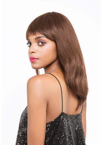 BEAUTY | Remy Human Hair 10 Inch Straight Mid-lenght Wig FZ49 
