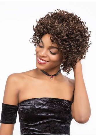 DAISY | Heat Resistant Synthetic Hair 9 Inch Curly Short Wig