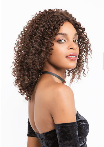 DELLA | Remy Human Hair with Lace Frontal 14 Inch Wavy Mid-lenght Wig