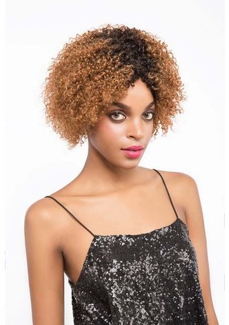 JERRY | Remy Human <em>Hair</em> 8 Inch Curly Short Wig JERRY