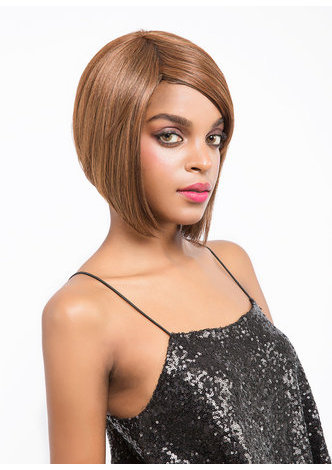 La perruque synthétique faite par machine de cheveux a perruque de cheveux résistante à la chaleur de fibre pour des femmes court 10 pouces 0635
