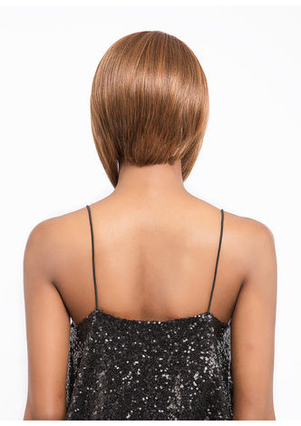 La perruque synthétique faite par machine de cheveux a perruque de cheveux résistante à la chaleur de fibre pour des femmes court 10 pouces 0635
