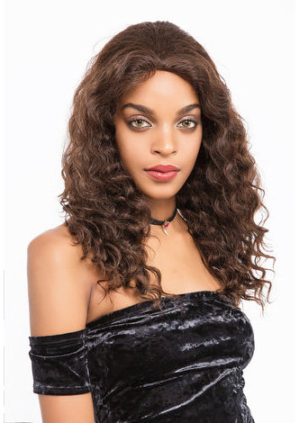 MARINA | Remy Human Hair with Lace Frontal 16 Inch Wavy Mid-lenght <em>Wig</em>