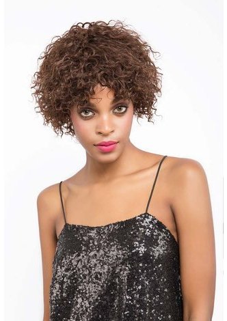 ORA | Remy Human Hair  6.75 Inch Wavy <em>Short</em> Wig