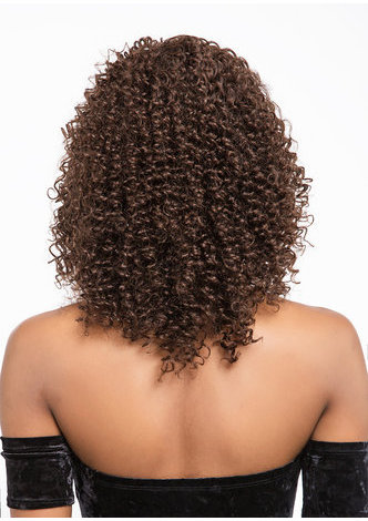 Remy cheveux humains dentelle frotnal perruque cheveux humains ondulés mi-longueur perruque 14 pouces ry18