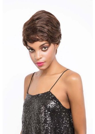 VERA | Remy Human Hair 4 Inch Wavy Short Bob Wig 9081