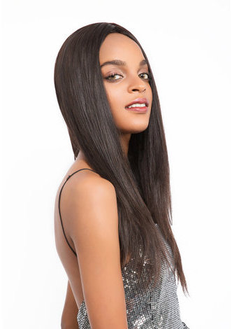 HairYouGo 7A Grade Indian Virgin Human Hair Straight 4*4 Closure with 3 straight hair bundles 1b