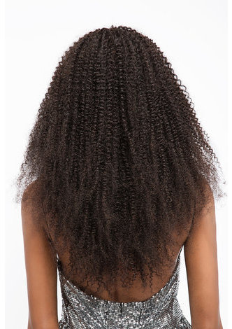 HairYouGo 7A Grade Indien Vergin Cheveux Humains Crépus Bouclés 4 * 4 Fermeture avec 3 faisceaux de cheveux bouclés Kinky