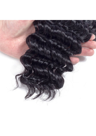 7A сортность Индийские девственные натуральные волосы Глубокая вьющиеся ткачество 100г 1шт 8~30 дюймов 