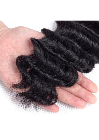 7A сортность Индийские девственные натуральные волосы Свободная Глубокая ткачество 100г 1шт 8~30 дюймов 