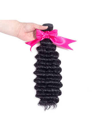 7A сортность Перуанские девственные натуральные волосы Глубокая вьющиеся ткачество 100г 1шт 8~30 дюймов 