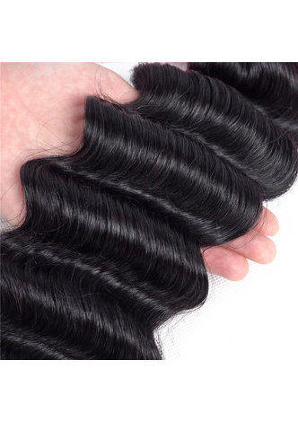 7A сортность Перуанские девственные натуральные волосы Свободная Глубокая ткачество 100г 1шт 8~30 дюймов 