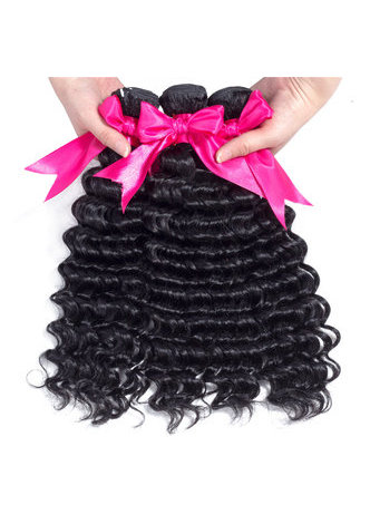 7A Grade Indian Virgin Human Hair <em>Deep</em> Curly Weaving 300g 3pcs 8~30 Inch