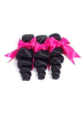 HairYouGo 7A Grade Indian Virgin Human Hair Loose Wave 4*4 Closure with 3 Loose wave hair bundles