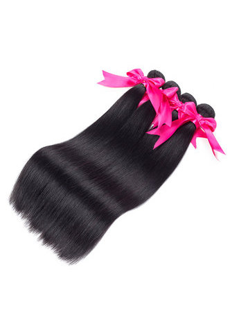 HairYouGo 7A Grade Indian Virgin Human Hair Straight 13*4 Closure with 3 straight hair bundles