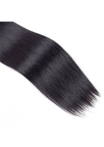 HairYouGo 7A Grade Indian Virgin Human Hair Straight 360 Closure with 3 Straight hair bundles