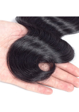 HairYouGo 7A Grade Indien Vergin Cheveux Humains Vague 360 ​​Fermeture avec 3 faisceaux d'ondes de corps