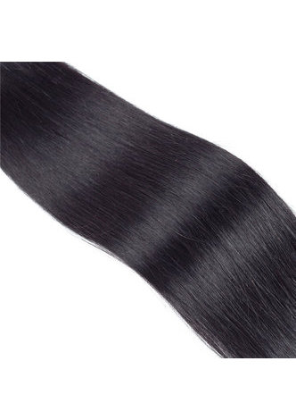 HairYouGo 7A Grade Malaisien Vergin Cheveux Humains Droite 360 ​​Fermeture avec 3 faisceaux de cheveux raides 1b