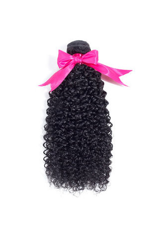 HairYouGo 7A Grade Peruvian Virgin Human Hair Kinky Curly 4*4 Closure with 3 Kinky Curly hair bundles