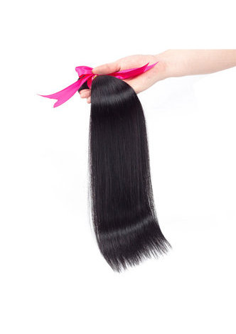HairYouGo 7A Grade Peruvian Virgin Human Hair Straight 360 Closure with 3 bundles 1b