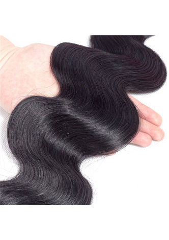 HairYouGo 8A Grade Brazilian Remy Human Hair Body Wave 360 Closure with 3 Bady Wave hair bundles 1b