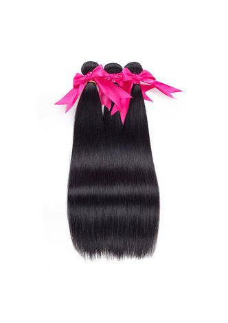 HairYouGo 8A Grade Brazilian Virgin Remy Human Hair Straight 4*4 Closure with 3 Straight hair bundles