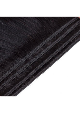 HairYouGo 8A Grade Brazilian Virgin Remy Human Hair Straight 4*4 Closure with 3 Straight hair bundles