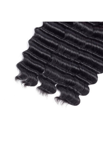 Tissage profond lâche de 300g 3pcs 8 ~ 30 pouces de cheveux humains de la Vierge péruvienne de catégorie