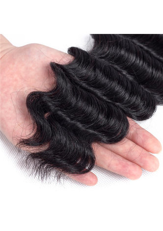 Tissage profond lâche indien des cheveux humains de Vierge de la catégorie 7A 100g 1pc 8 ~ 30 pouces