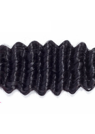 7A сортность Перуанские девственные натуральные волосы Глубокая Волна  ткачество 100г 1шт 8~30 дюймов 