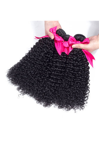 7A Grade Peruvian Virgin Human Hair Kinky Curly Weaving 300g 3pcs 8~30 Inch 