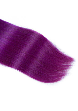 HairYouGo Предварительная окраски Ombre Бразильские Прямые Волосы  Связки Волна #1B фиолетовые волосы Ткачества Натуральные Волосы для Наращивание 12-24 дюйма 