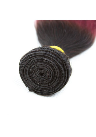 HairYouGo волосы Pre-цветed Ombre Малайзийские Non-Remy прямые связка волос #1B красный волосы ткачество натуральные волосы наращивание12-24 дюймов