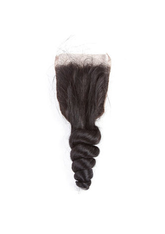 HairYouGo 7A сортность Перуанские девственные натуральные волосы Свободная Волна 4*4 закрытие