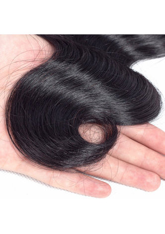 HairYouGo 7A Grade Indian Virgin Human Hair Body Wave 13*4 Closure with 3 Body Wave hair bundles 