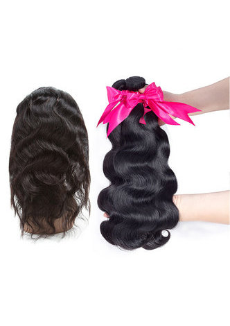 HairYouGo 7A Grade Indian Virgin Human Hair Body Wave 360 Closure 