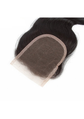 HairYouGo 7A Grade Indian Virgin Human Hair Body Wave 4*4 Closure with 3 body wave bundles