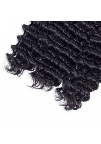 HairYouGo 7A Grade Indian Virgin Human Hair Deep Wave 4*4 Closure with 3 Deep Wave bundles