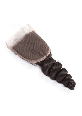 HairYouGo 7A Grade Indian Virgin Human Hair Loose Wave 4*4 Closure