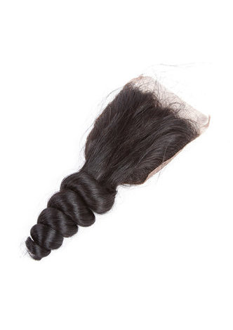 HairYouGo 7A Grade Indian Virgin Human Hair Loose Wave 4*4 Closure