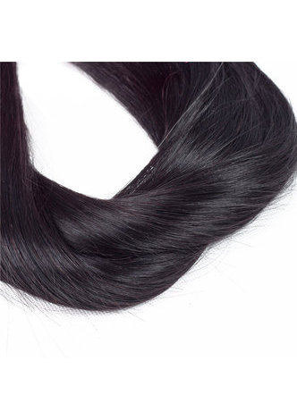 HairYouGo 7A Grade Indian Virgin Human Hair Straight 13*4 Closure with 3 straight hair bundles