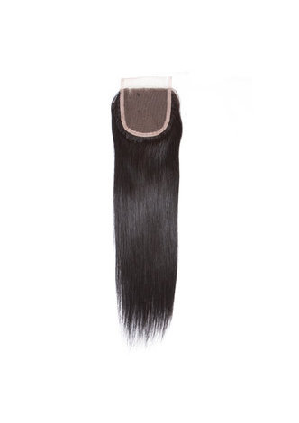 HairYouGo 7A Grade <em>Indian</em> Virgin <em>Human</em> <em>Hair</em> Straight 4*4 Closure