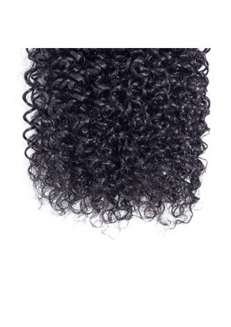 HairYouGo 7A Grade Indien Vergin Cheveux Humains Crépus Bouclés 4 * 4 Fermeture avec 3 faisceaux de cheveux bouclés Kinky